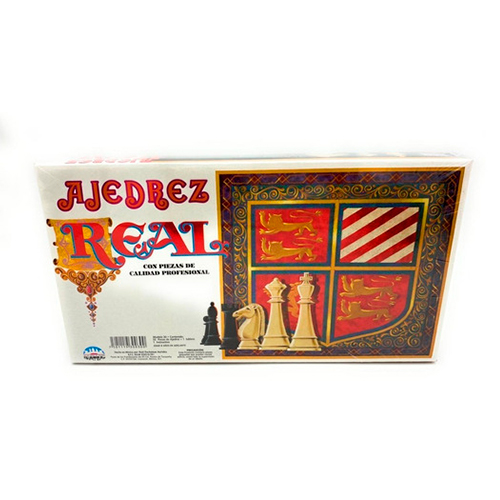 Didacti Ajedrez real 30; 32 piezas, 1 tablero de cartón de 34x34 cm