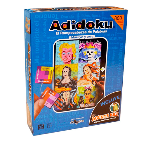 Didacti Adidoku Marilyn y arte; 216 piezas, 100 tarjetas, reloj de arena, block, lápiz e instructivo