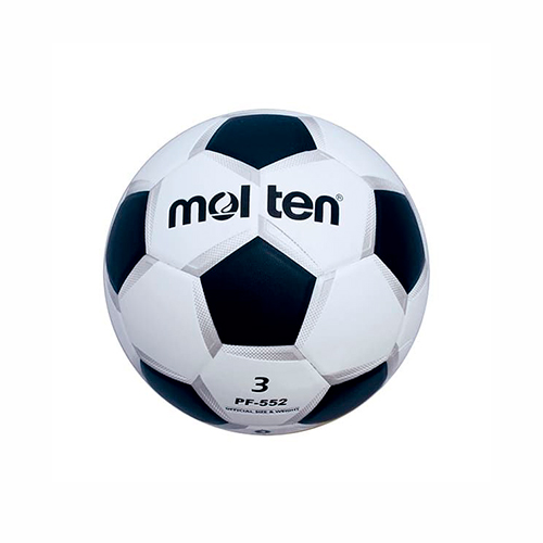 Didacti Balón fútbol pvc cámara de butilo, encordado nylon blanco negro plata N.3