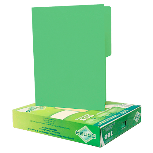 Didacti Folder oficio verde 100 piezas
