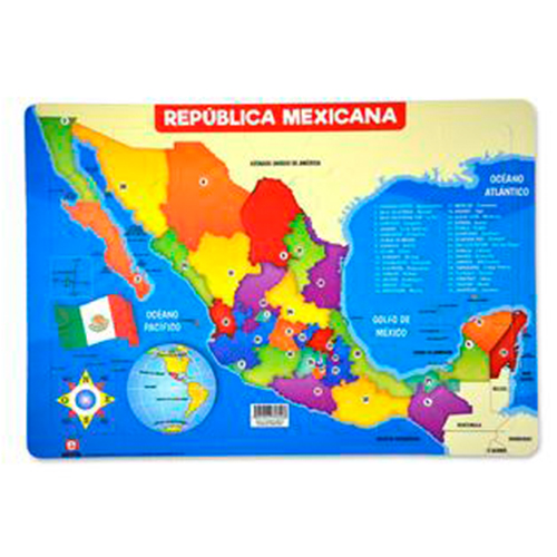 Didacti Rompecabezas República Mexicana  28x40cm HN-0275