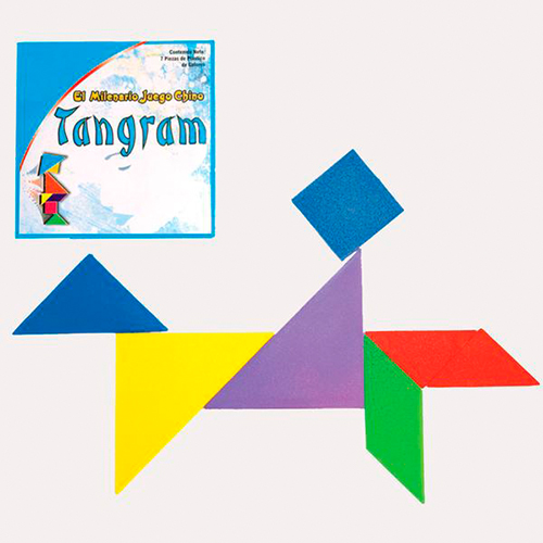 Didacti Tangram plástico en CD 1 juego tamaño aparox 10.5cm  3104