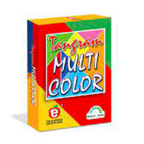 Didacti Tangram multicolor 25 tarjetas 8.2x6 y 3 tangrams de plástico M-02101